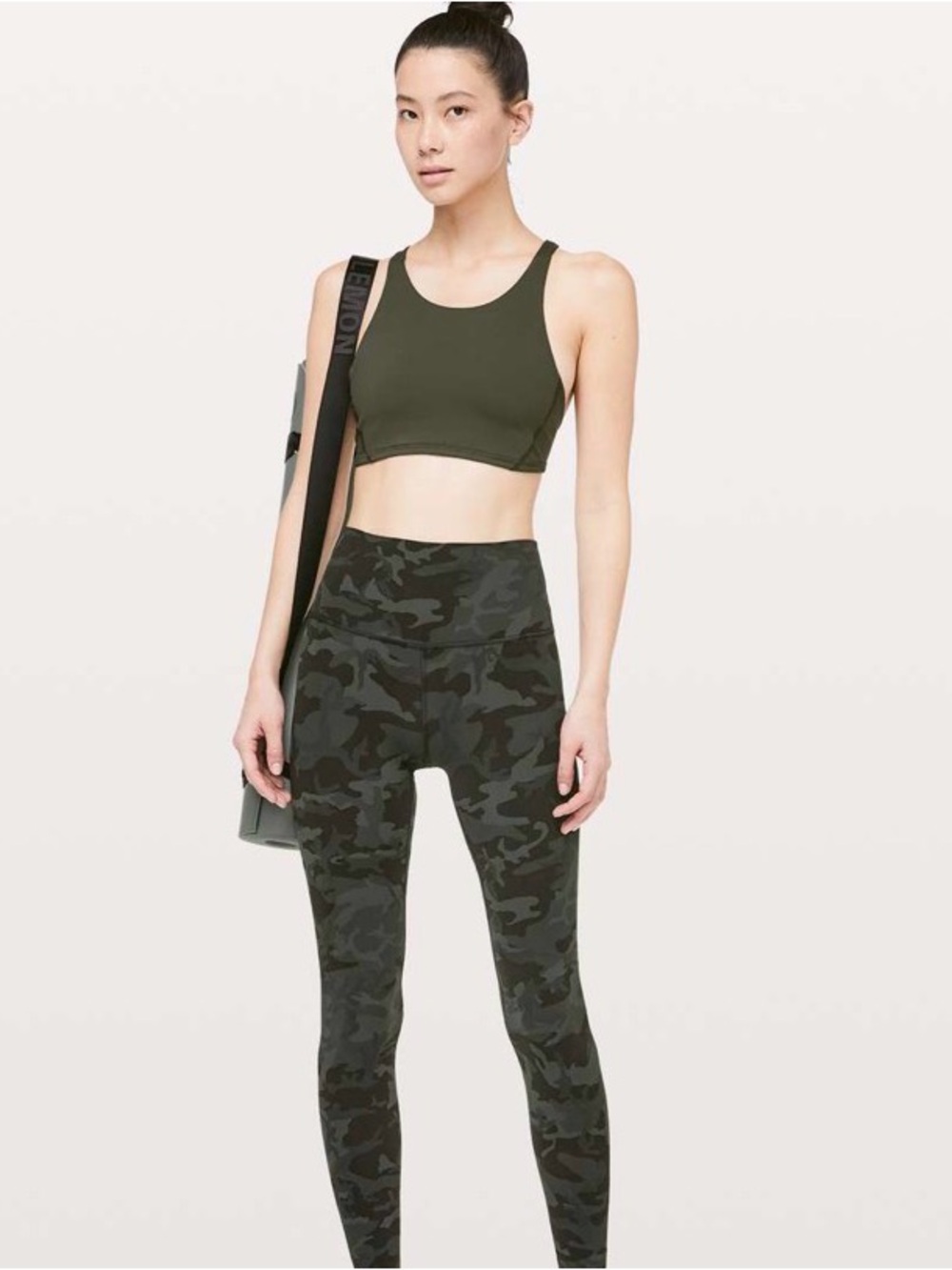 Lululemon Align Pant  High Rise  28" Incognito Camo Multi Gator Green size 8